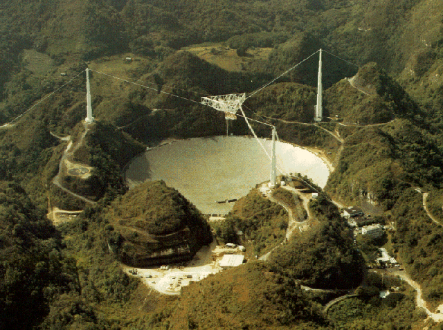 El radiotelescopio de Arecibo