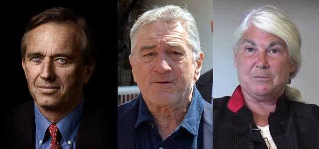 Robert Kennedy, Jr., Robert De Niro y Stephanie Seneff