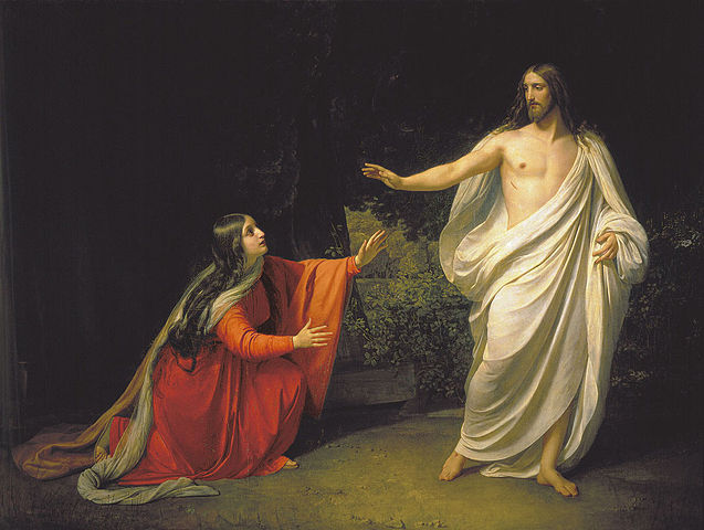 Aparición de Cristo a María Magdalena -- por Alexander Andreyevich Ivanov (1835)