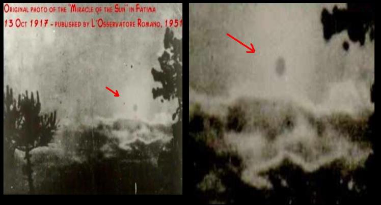 Fotos del alegado Milagro del Sol.