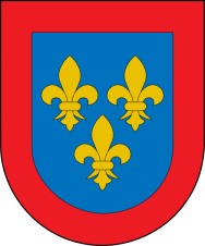 Escudo de armas de la dinastía Borbón-Anjou.