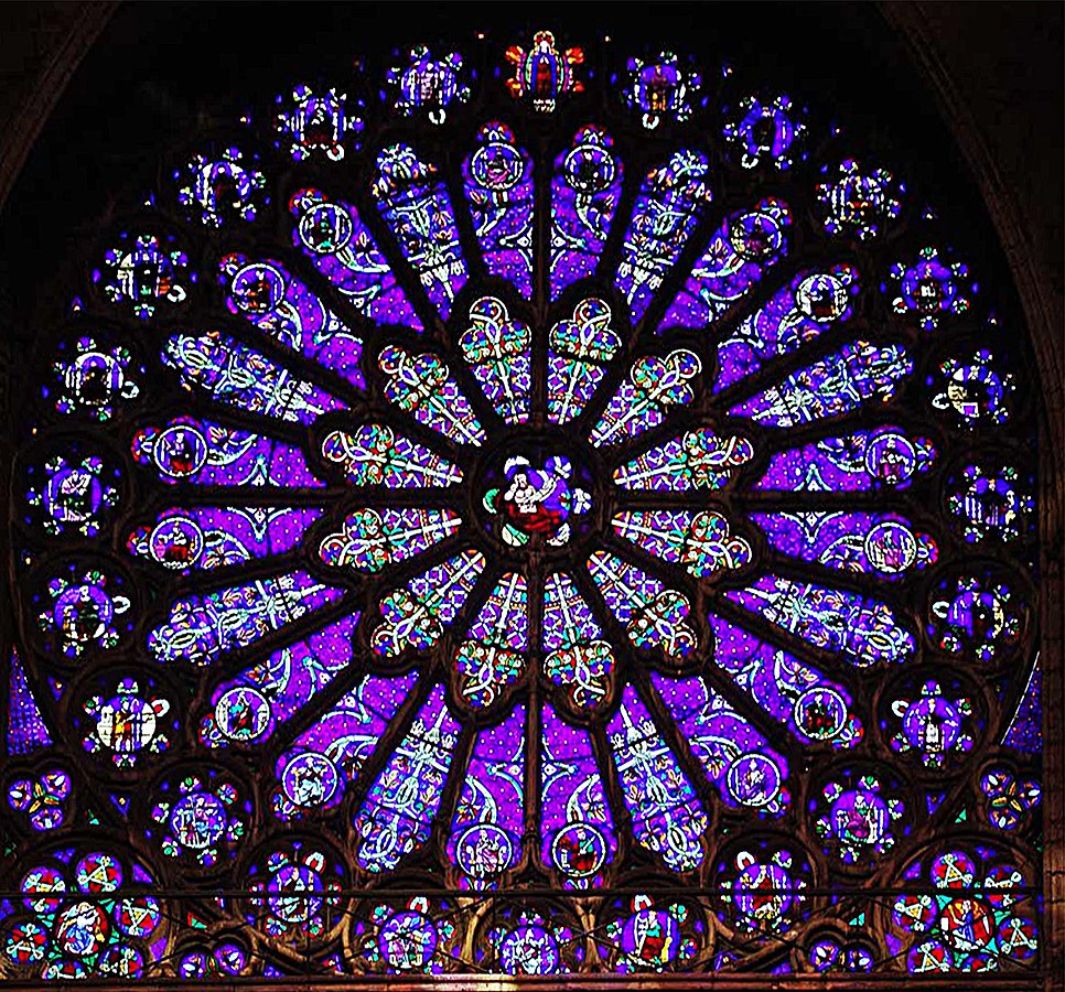 Vitral de la Catedral de San Denis