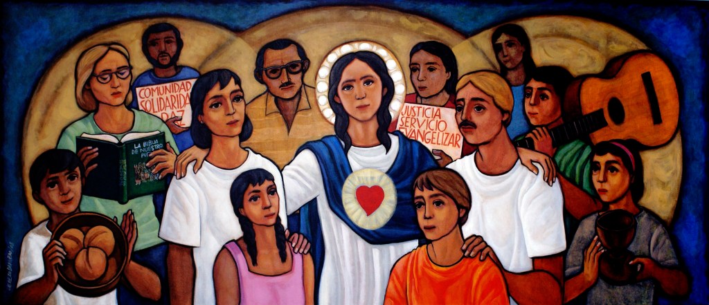 María de la Liberación, por el pintor sacerdote claretiano, Maximino Cerezo Barredo.