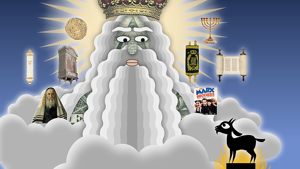 Imagen representante de los elementos que heredó Nina Paley de su padre. Gráfica cortesía de Paley.