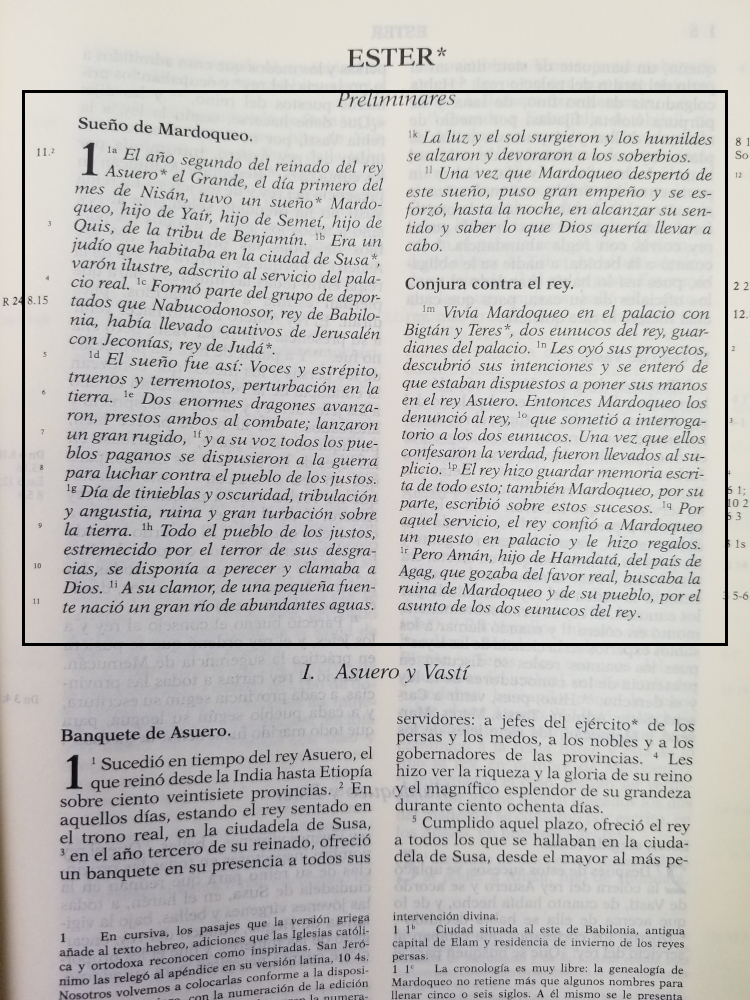 Biblia de Jerusalén - Añadidos a Ester