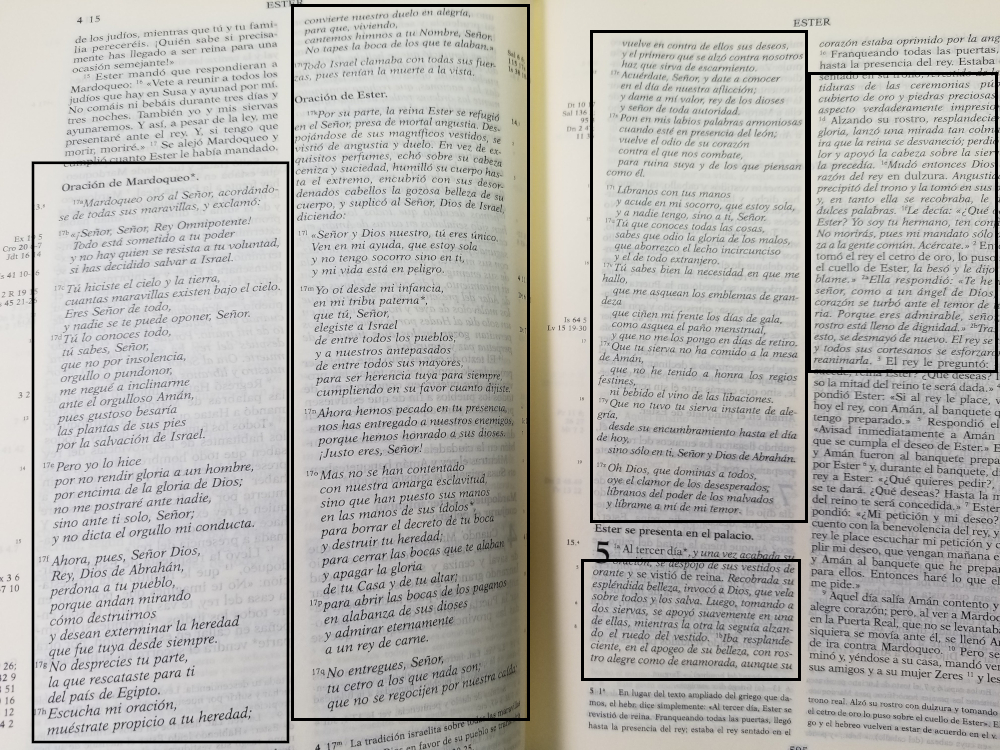 Biblia de Jerusalén - Añadidos a Ester