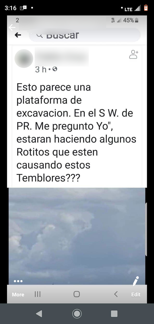 Imagen de discusión sobre terremoto y fracking