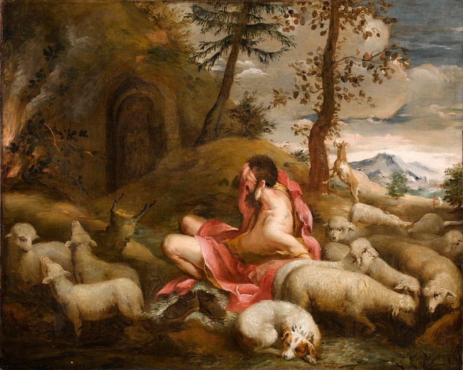 Moisés ante la zarza ardiente