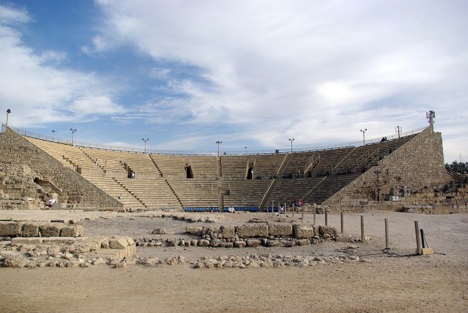 Teatro romano en Cesarea.