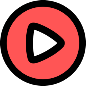 Dibujo de que imita el logo de YouTube