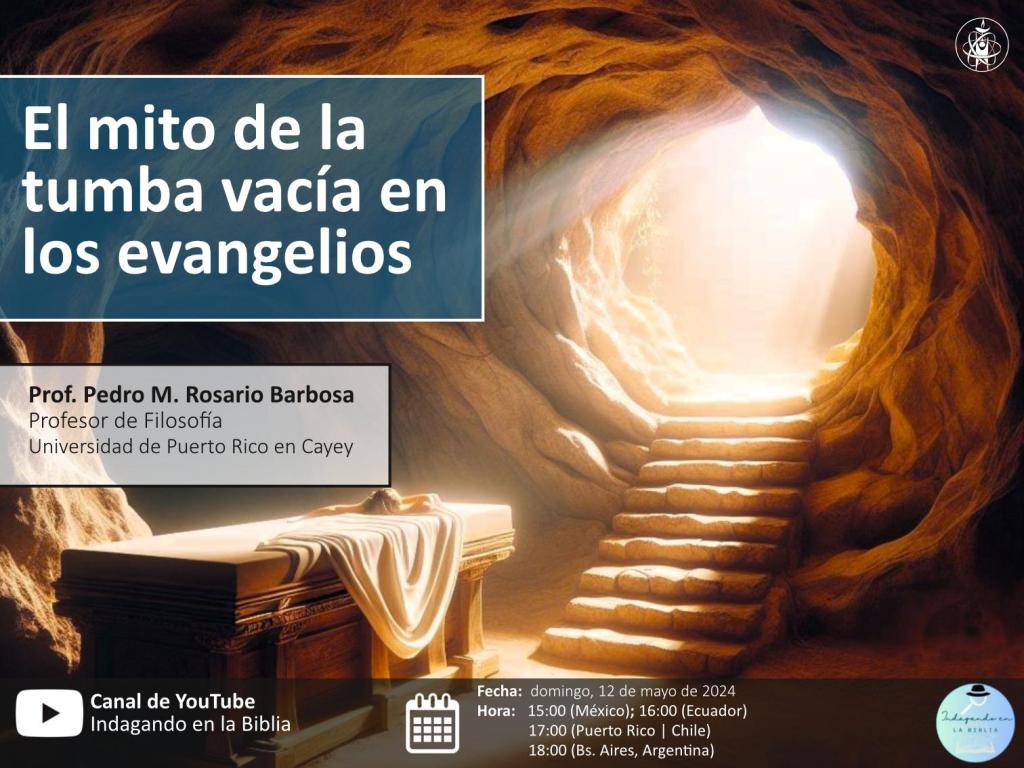 Portada de presentación: "El mito de la tumba vacía"