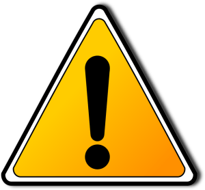 Señal de advertencia.