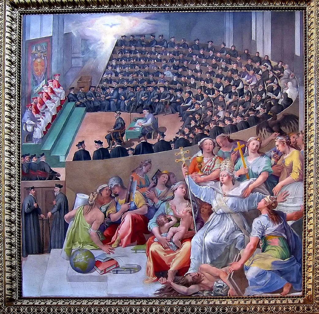 Pintura del Concilio de Trento