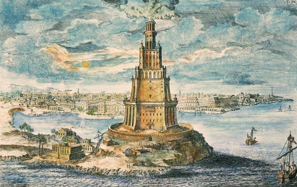 Ilustración del Faro de Alejandría