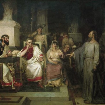 "Pablo ante el rey Agripa" de Vasily Surikov.