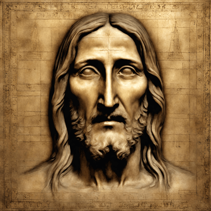Rostro de Jesús creado con IA con base en imágenes de la Síndone