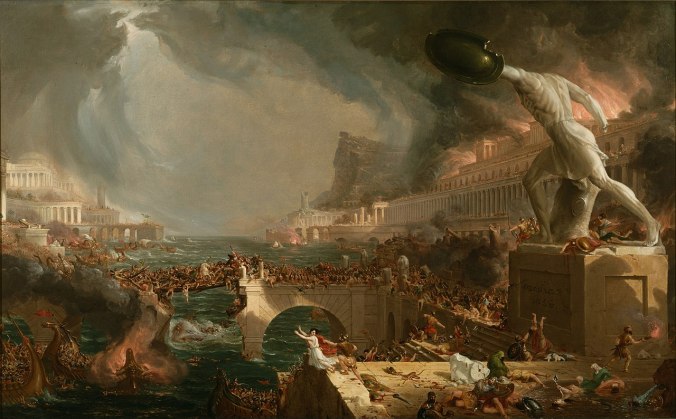 "Destrucción" de Thomas Cole (1836).