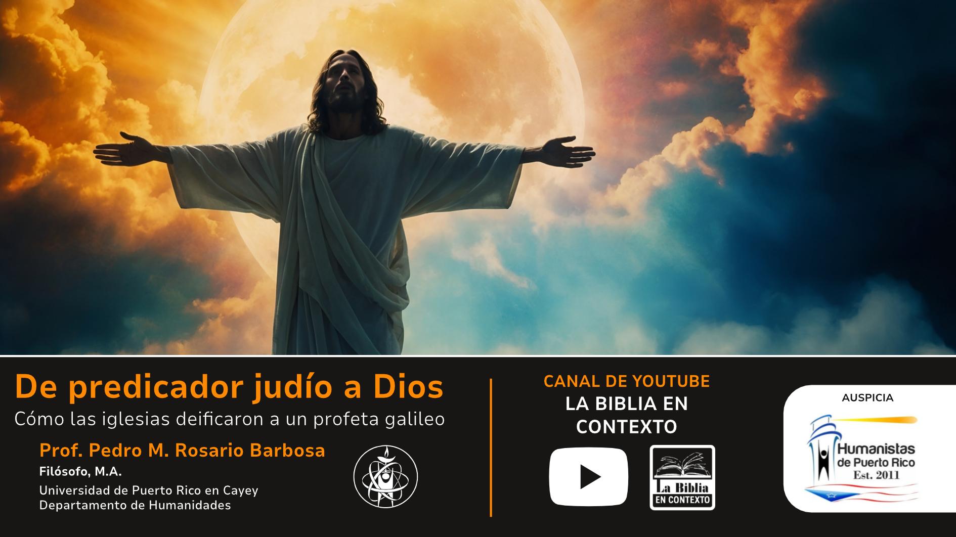 Portada de la actividad: "De predicador judío a Dios"