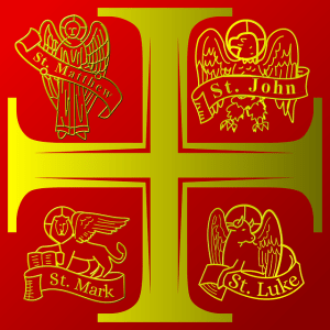 Representación iconográfica de los cuatro evangelistas