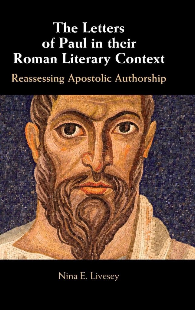 Portada del libro de Nina Livesey, "The Letters of Paul in their Roman Literary Context"