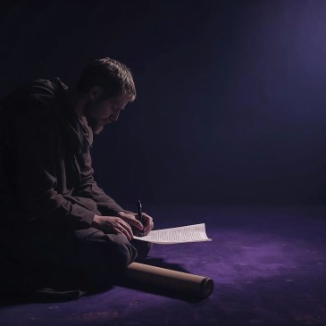 Pablo escribiendo una carta