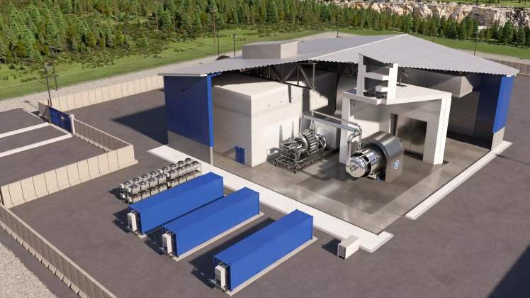 Transversal de un edificio donde estaría el reactor eVinci. 