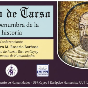 Portada de mi presentación "Pablo de Tarso: A la penumbra de la historia"
