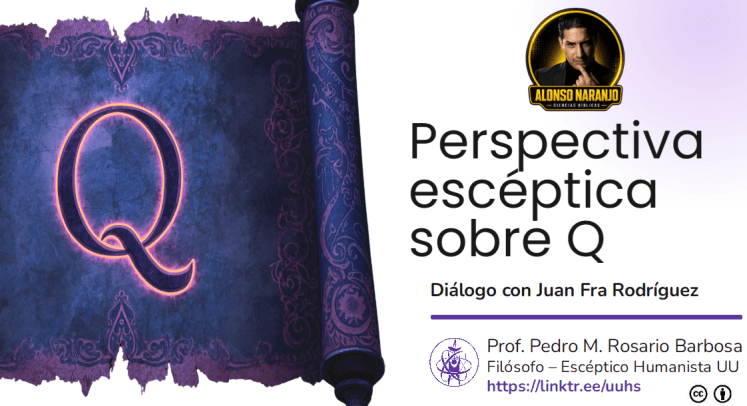 Portada de presentación, "Perspectiva escéptica sobre Q".